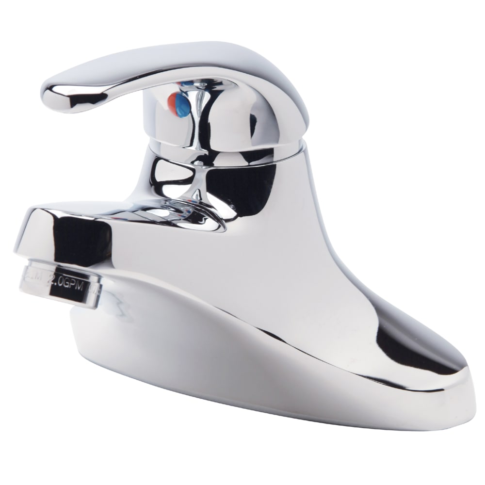 Zurn Industries Z81000-XL Deck Mount Lavatory Faucet w/ 4 3/4" Spout & 2.2 gpm Aerator- 4" Centers, Chrome