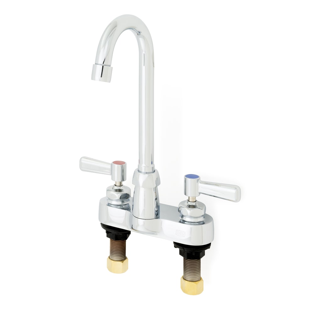 Zurn Industries Z812A1-XL-3F Deck Mount Faucet w/ 0.5 gpm Spray Outlet - 3 1/2" Swivel Gooseneck Spout, 4" Centers