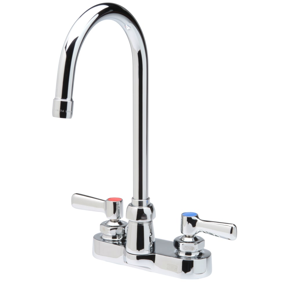 Zurn Industries Z812B1-XL Deck Mount Faucet w/ 2.2 gpm Aerator - 5 3/8" Swivel Gooseneck Spout, 4" Centers