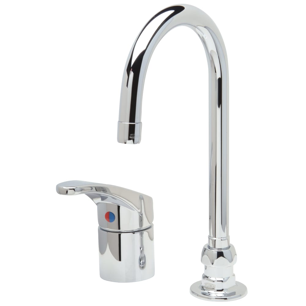 Zurn Industries Z824B0-XL Deck Mount Faucet w/ 2.2 gpm Aerator - 5 3/8" Single Control Gooseneck Spout