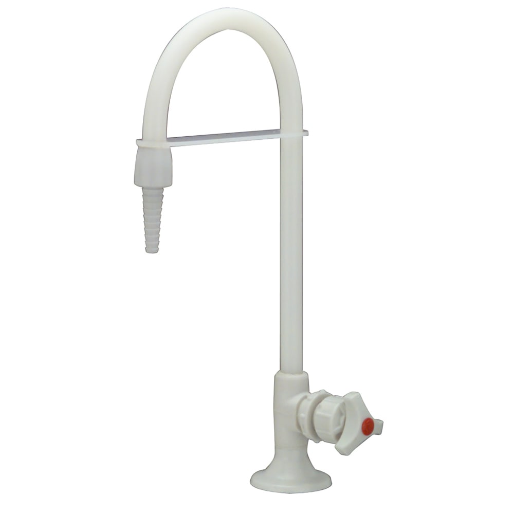 Zurn Industries Z82900 Deck Mount Polypropylene Lab Faucet for Distilled Water - 5 3/4" Gooseneck Spout