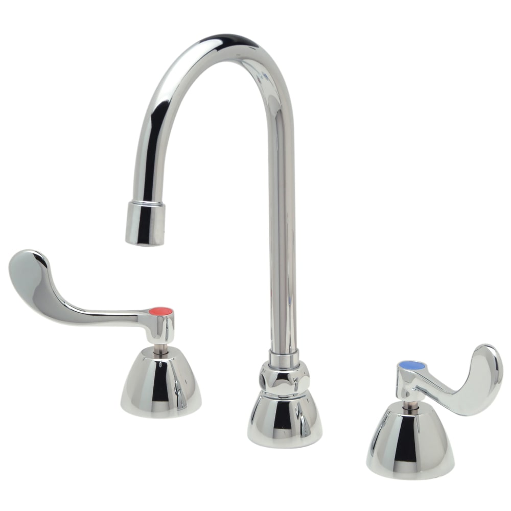 Zurn Industries Z831B4-XL-ICT-3F Deck Mount Lavatory Faucet w/ 0.5 gpm Spray Outlet - 5 3/8" Gooseneck Spout, Chrome