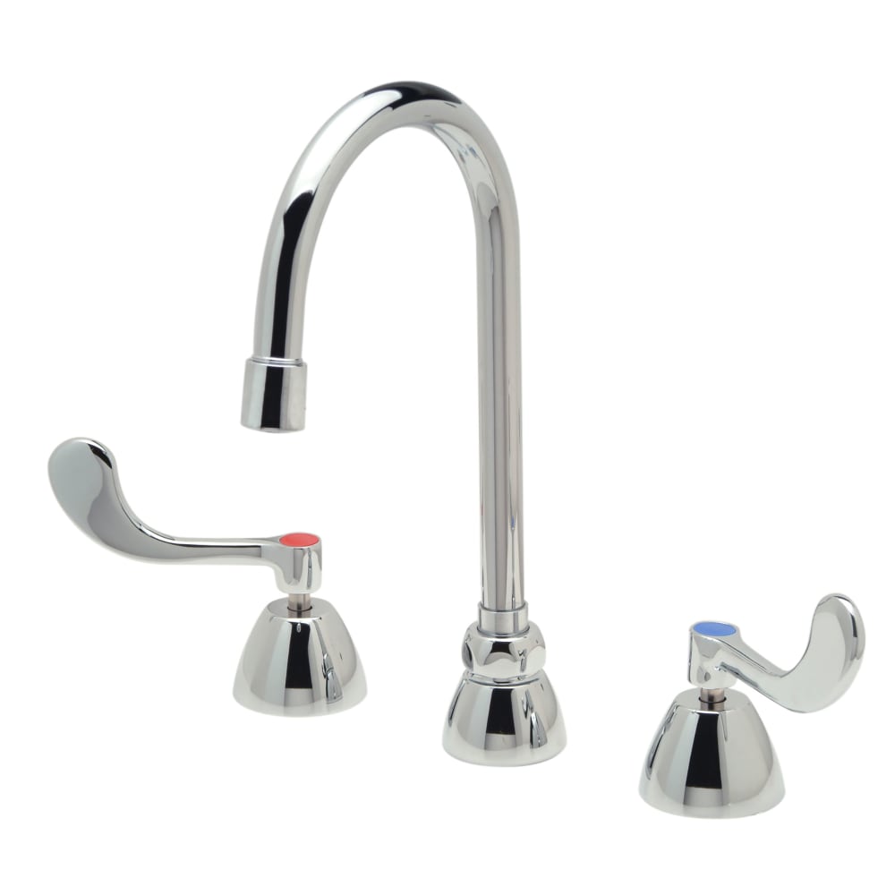 Zurn Industries Z831B4-XL-ICT-FC Deck Mount Lavatory Faucet w/ 2.0 gpm Laminar Flow - 5 3/8" Gooseneck Spout, Chrome