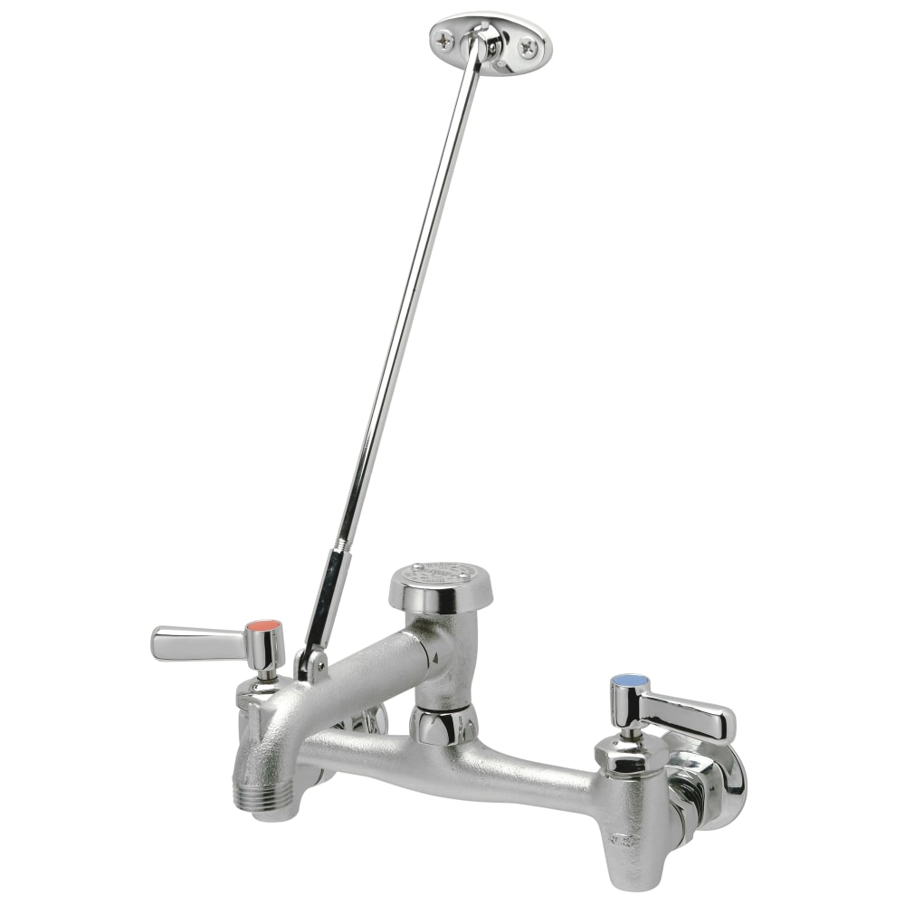 Zurn Industries Z843M1-CS-RC Service Sink Faucet w/ 8" Vacuum Breaker Nozzle & Check Stop - Rough Chrome
