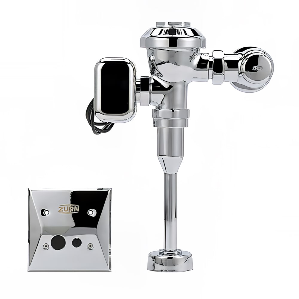 Zurn Industries ZEMS6003AV-ULF In Wall Hardwired Sensor Flush Valve for Water Closets - 0.125 gpf, 11 1/2" Rough In, Chrome