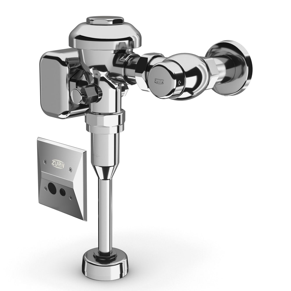 Zurn Industries ZEMS6003AV-W1 Automatic Sensor Flush Valve for 3/4" Urinals w/ 3/4" Top Spud - 1.5 gpf, Chrome Plated Metal Cover