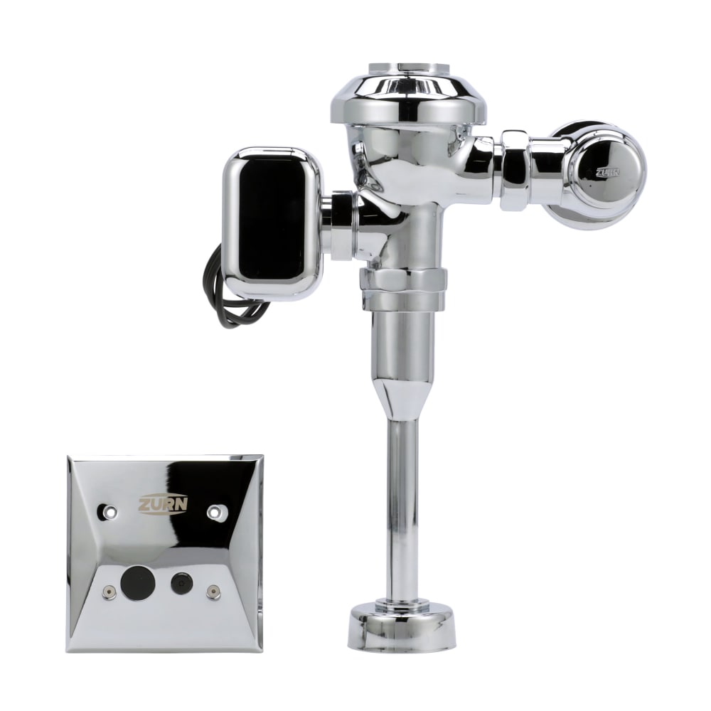 Zurn Industries ZEMS6003PL-EWS-W1 In Wall Hardwired Sensor Flush Valve for Urinals - 0.5 gpf, 11 1/2" Rough In, Chrome
