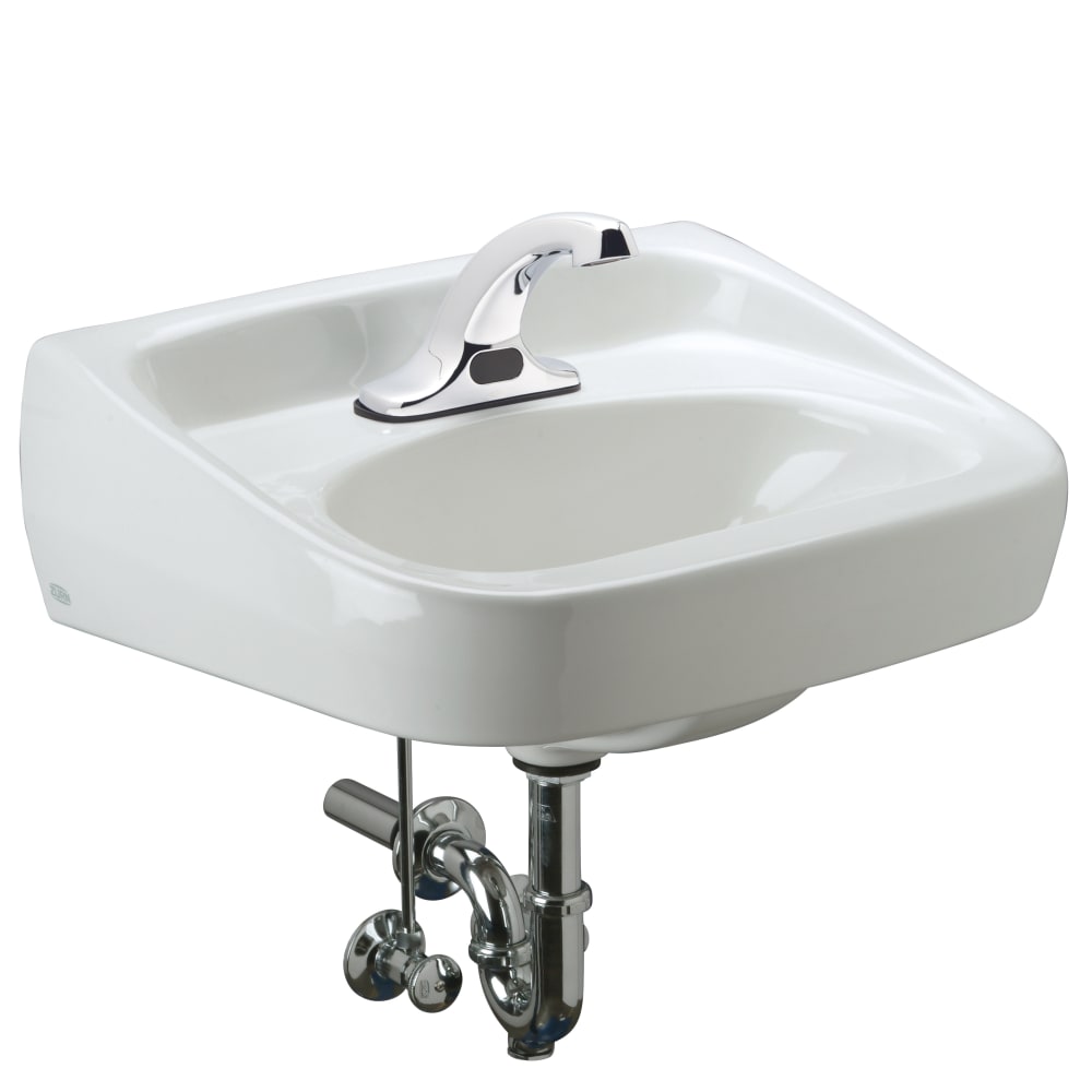 Zurn Industries Z.L6.S Wall Mount Sensor Lavatory System w/ 0.5 gpm & Thermostatic Mixing Valve - 20" x 18"