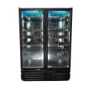 Imbera VRD43 HC BW 54 1/8" Two Section Glass Door Merchandiser - (2) Left/Right Hinge Doors, Black, 115v thumbnail 10