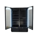 Imbera VRD43 HC BW 54 1/8" Two Section Glass Door Merchandiser - (2) Left/Right Hinge Doors, Black, 115v thumbnail 3