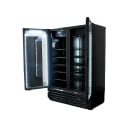 Imbera VRD43 HC BW 54 1/8" Two Section Glass Door Merchandiser - (2) Left/Right Hinge Doors, Black, 115v thumbnail 7