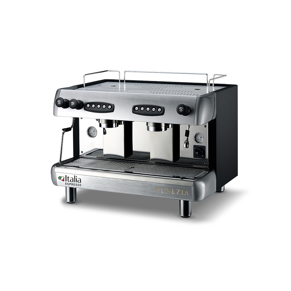 Italia Espresso MFEVZ2001S Venezia Espresso Machine w/ (2) Groups & (2) Steam Valves, 220/240v/1ph