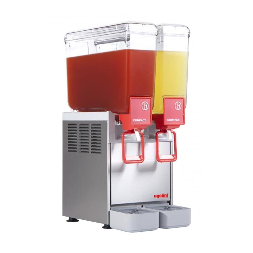 Ugolini UEAC201K0 Arctic Compact Refrigerated Drink Dispenser w/ (2) 2 1/10 gal Bowls, Mixing, 115v