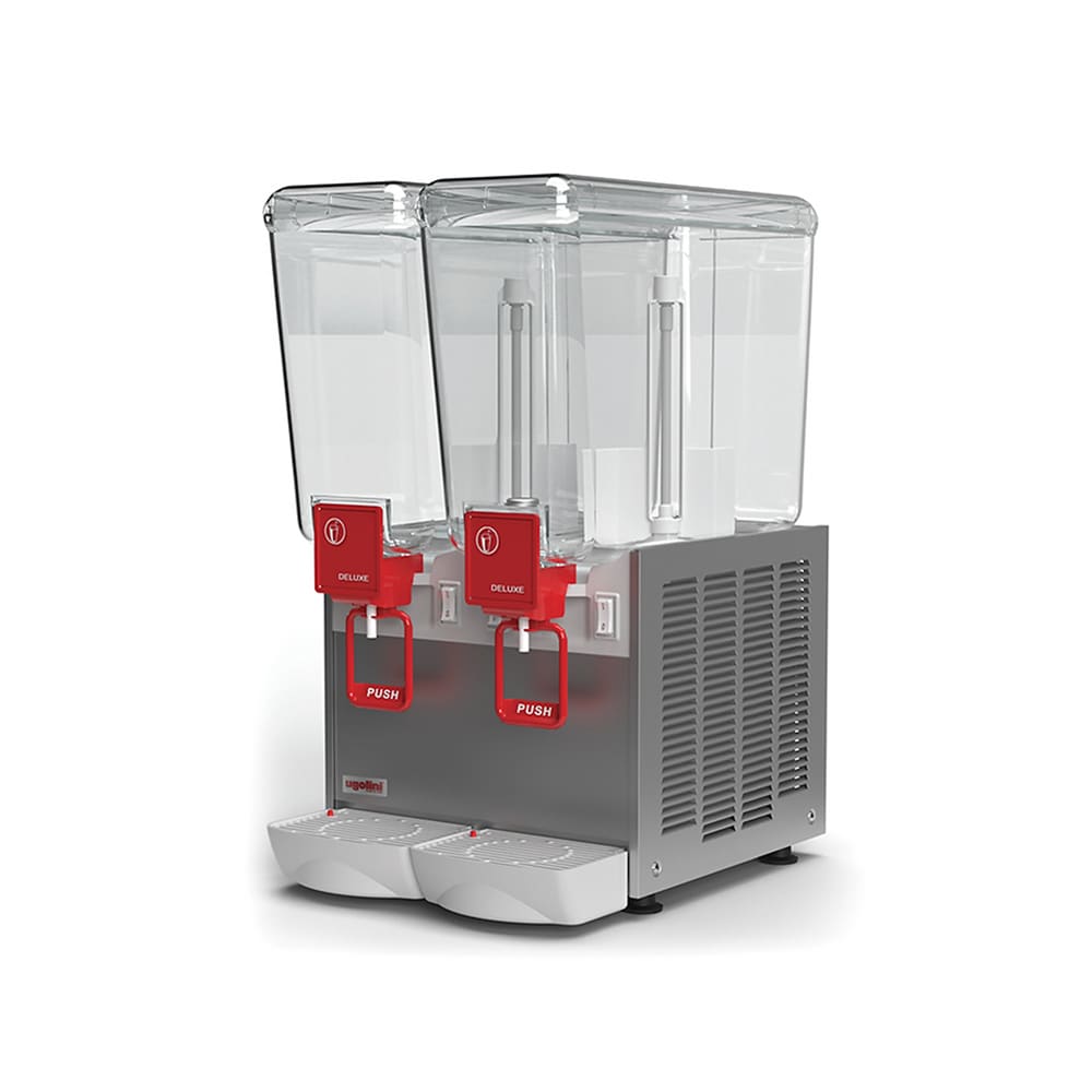 Ugolini UEAD202K0 Arctic Deluxe Refrigerated Drink Dispenser w/ (2) 5 3/10 gal Bowls, Mixing, 115v