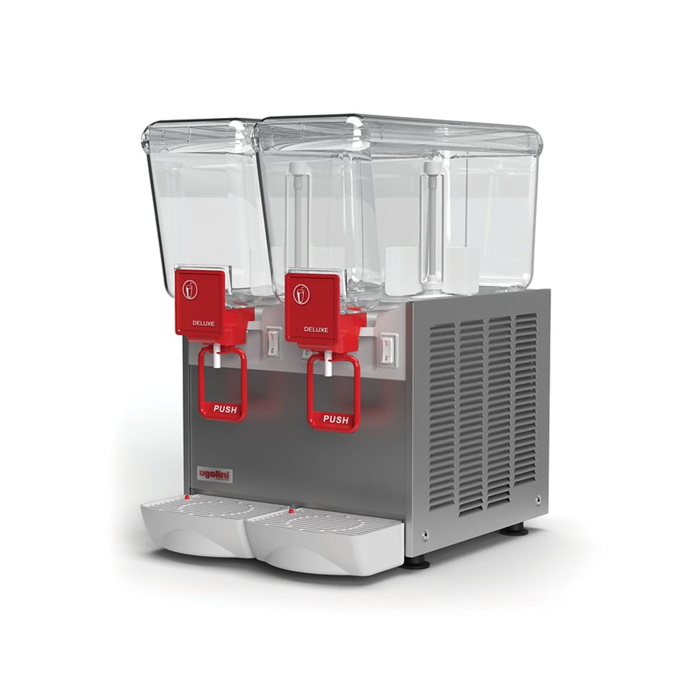 Ugolini UEAD203K0 Arctic Deluxe Refrigerated Drink Dispenser w/ (2) 3 3/16 gal Bowls, Mixing, 115v