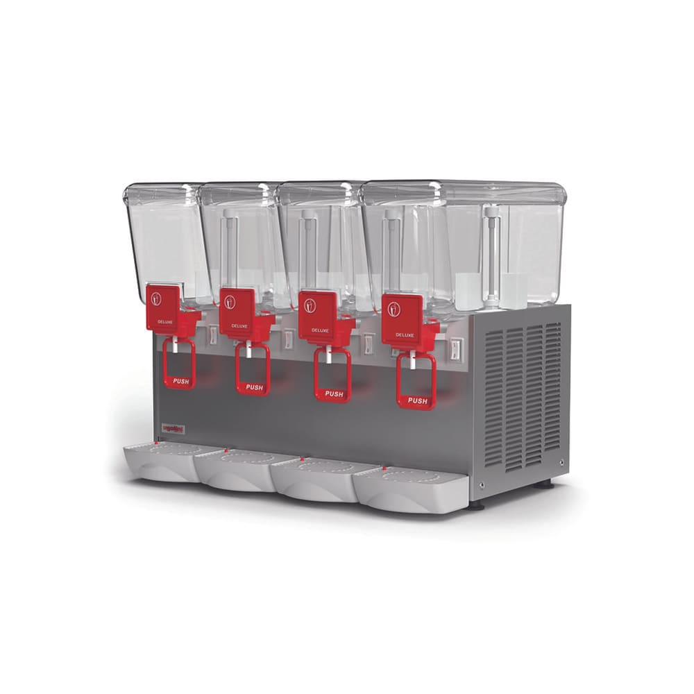 Ugolini UEAD403K0 Arctic Deluxe Refrigerated Drink Dispenser w/ (4) 3 3/16 gal Bowls, Mixing, 115v