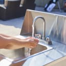 Crown Verity CV-PHS-4C 38 1/3"H Portable Sink w/ 6"D Bowl, Soap Dispenser thumbnail 2