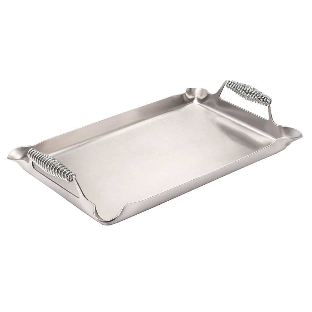 Crown Verity CV-SP-1423 Removable Griddle Plate - 21 1/2"L x 14"W x 3/16" Thick, Stainless Steel