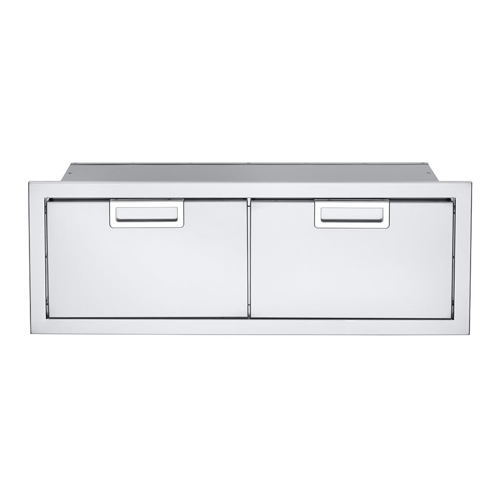 Crown Verity IBI48-DD 48" Built In Horizontal Drawer - Soft Close, Stainless Steel