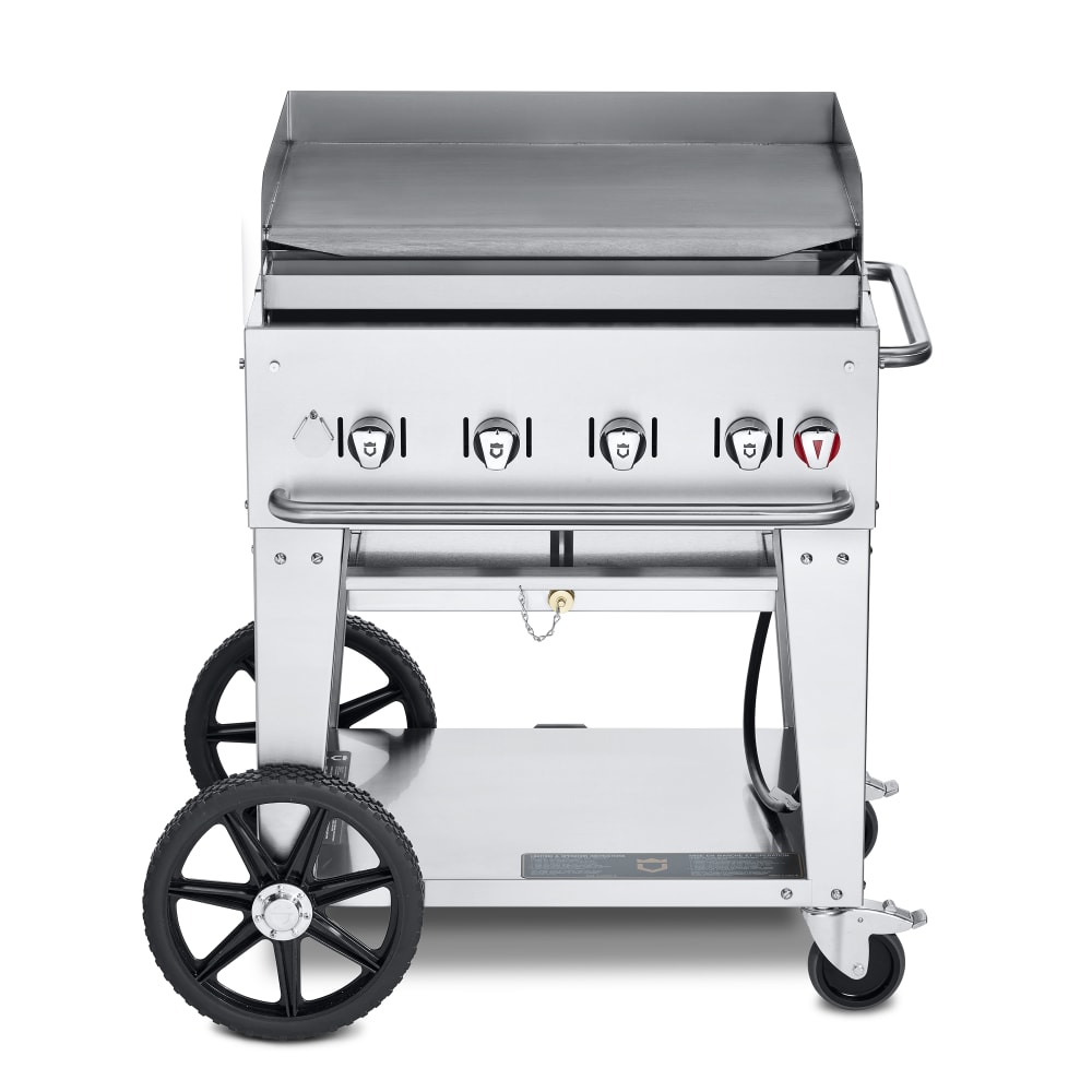 Crown Verity CV-MG-30LP 28" Mobile Gas Commercial Outdoor Griddle, Liquid Propane