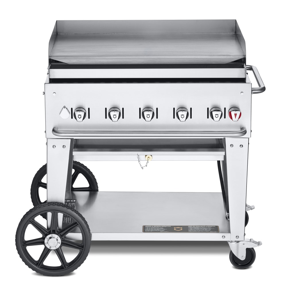 Crown Verity CV-MG-36NG 34" Mobile Gas Commercial Outdoor Griddle, Natural Gas