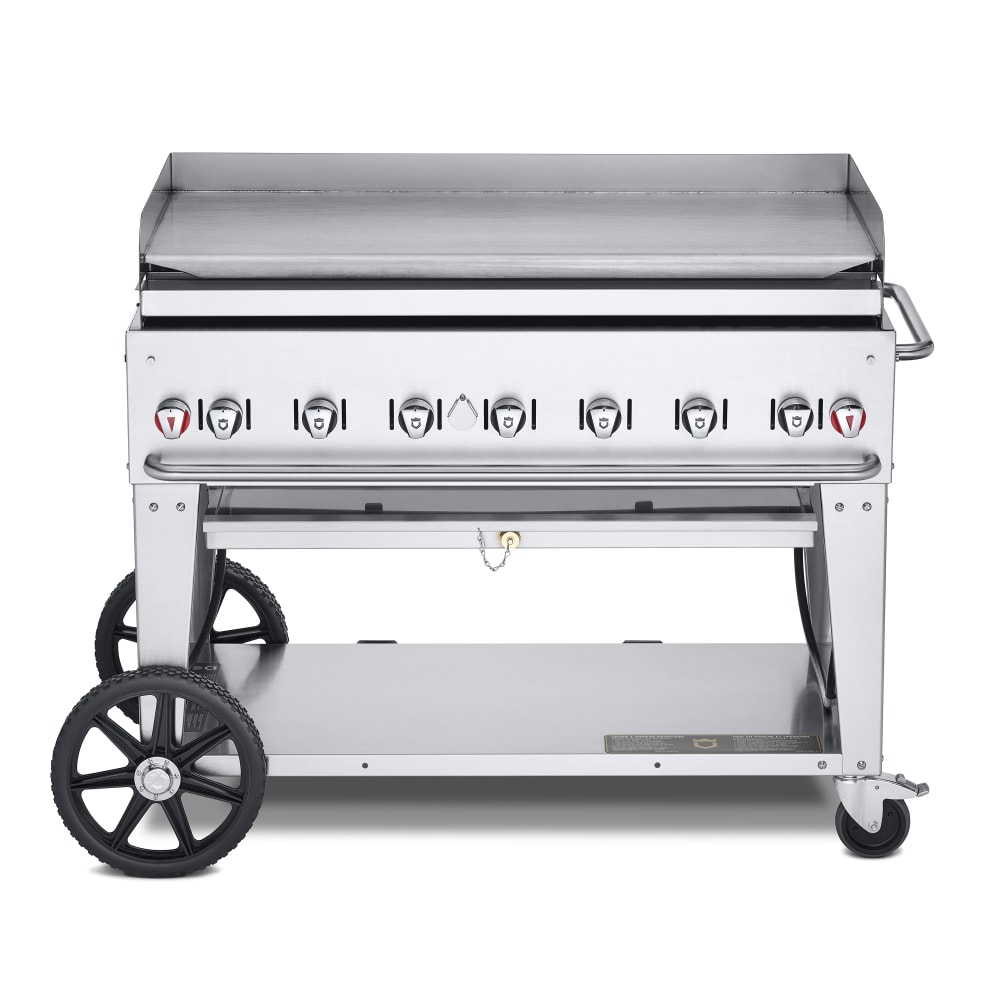 Crown Verity CV-MG-48LP 46" Mobile Gas Commercial Outdoor Griddle, Liquid Propane