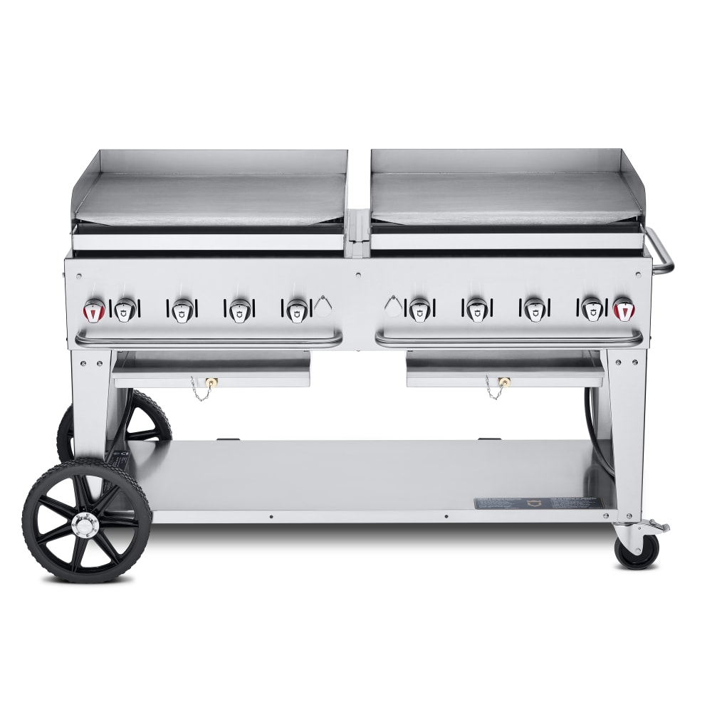 Crown Verity CV-MG-60NG 58" Mobile Gas Commercial Outdoor Griddle, Natural Gas