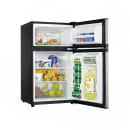 Danby DCR031B1BSLDD 3.1 cu ft Compact Refrigerator & Freezer w/ Solid Doors - Black/Stainless, 115v thumbnail 3