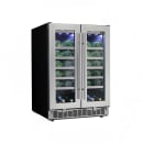 Danby DWC047D1BSSPR 24" Two Section Wine Cooler w/ (2) Zones - 42 Bottle Capacity, 115v thumbnail 2