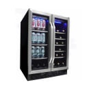 Danby SBC051D1BSS 24" Two Section Wine Cooler w/ (2) Zones - 60 Can, 27 Bottle Capacity, 115v thumbnail 2