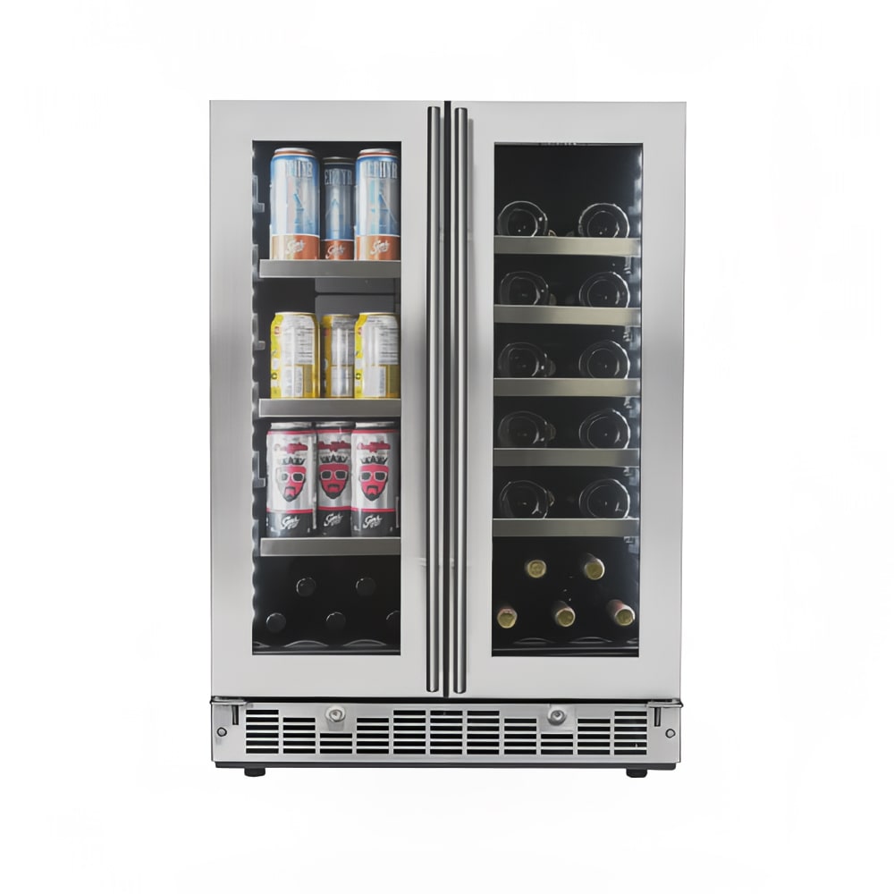 Danby SPRBC047D1SS 24" Two Section Wine Cooler w/ (2) Zones - 21 Bottle Capacity, 115v