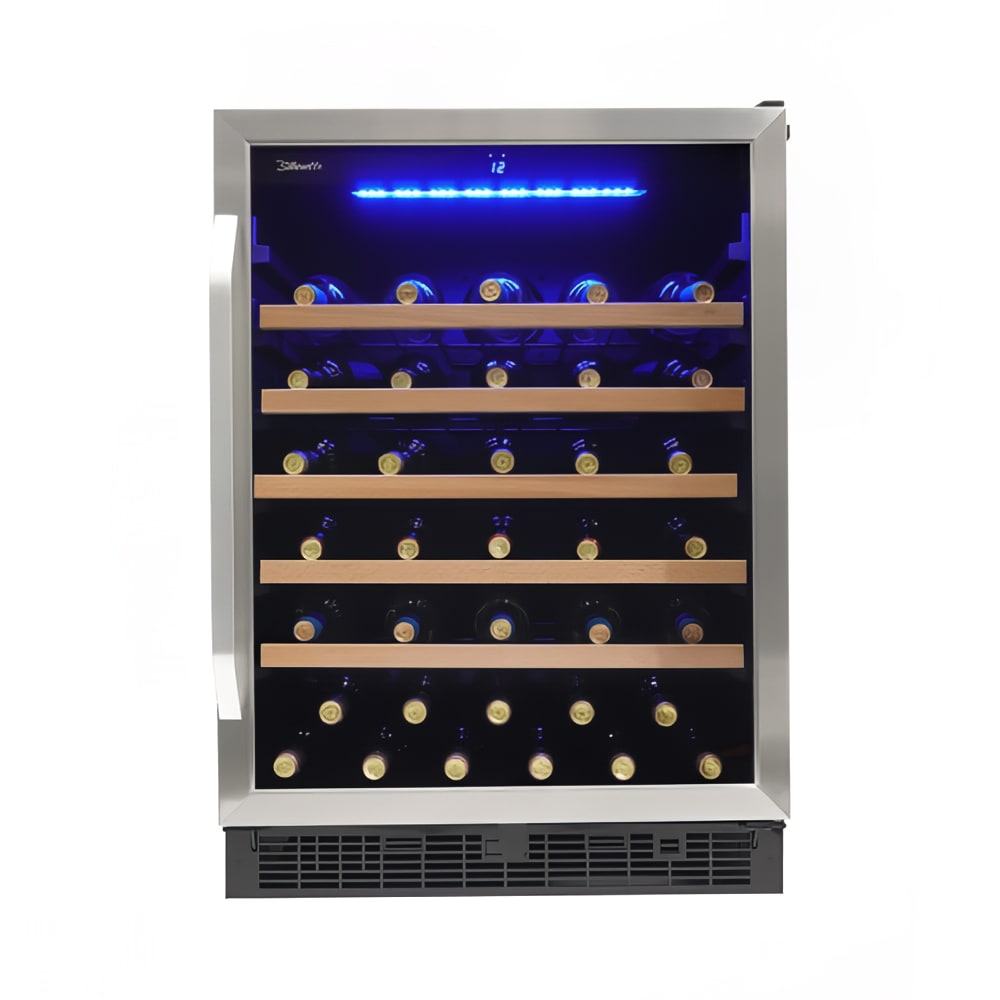 Danby SWC057D1BSS 24" One Section Wine Cooler w/ (1) Zone - 50 Bottle Capacity, 115v