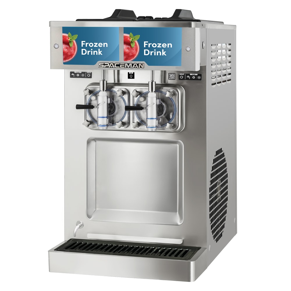 Spaceman 6695-CL Frozen Drink Machine w/ (2) 16 qt Bowls - 320 Servings/hr., 21"W, 208-230v/1ph