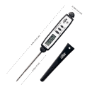 CDN Digital Pocket Thermometer w/ 2 3/4" Stem, -40 to 450°F, Black (DT450X) thumbnail 4