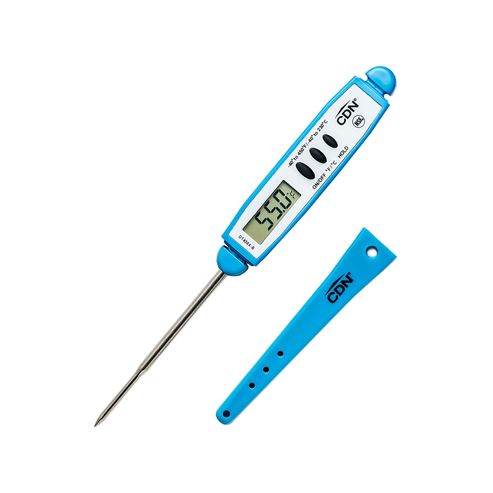 CDN Digital Pocket Thermometer w/ 2 3/4" Stem, -40 to 450°F, Blue (DT450X-B)