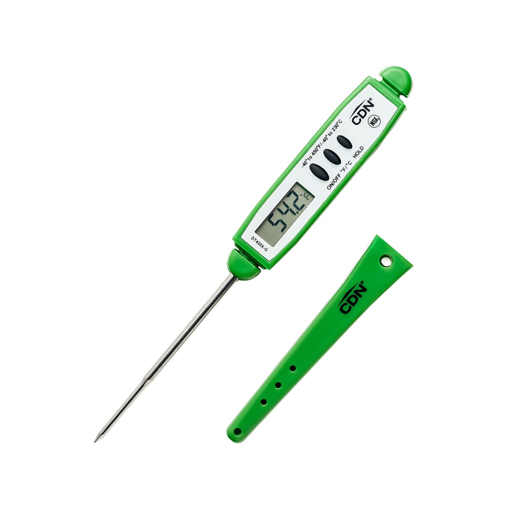 CDN Digital Pocket Thermometer w/ 2 3/4" Stem, -40 to 450°F, Green (DT450X-G)