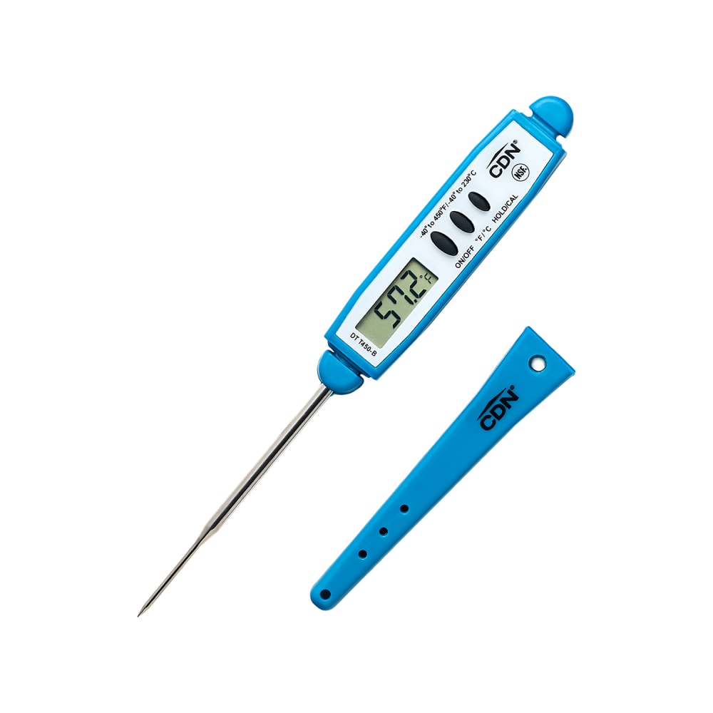CDN Digital Pocket Thermometer w/ 2 3/4" Stem, -40 to 450°F, Blue (DTT450-B)