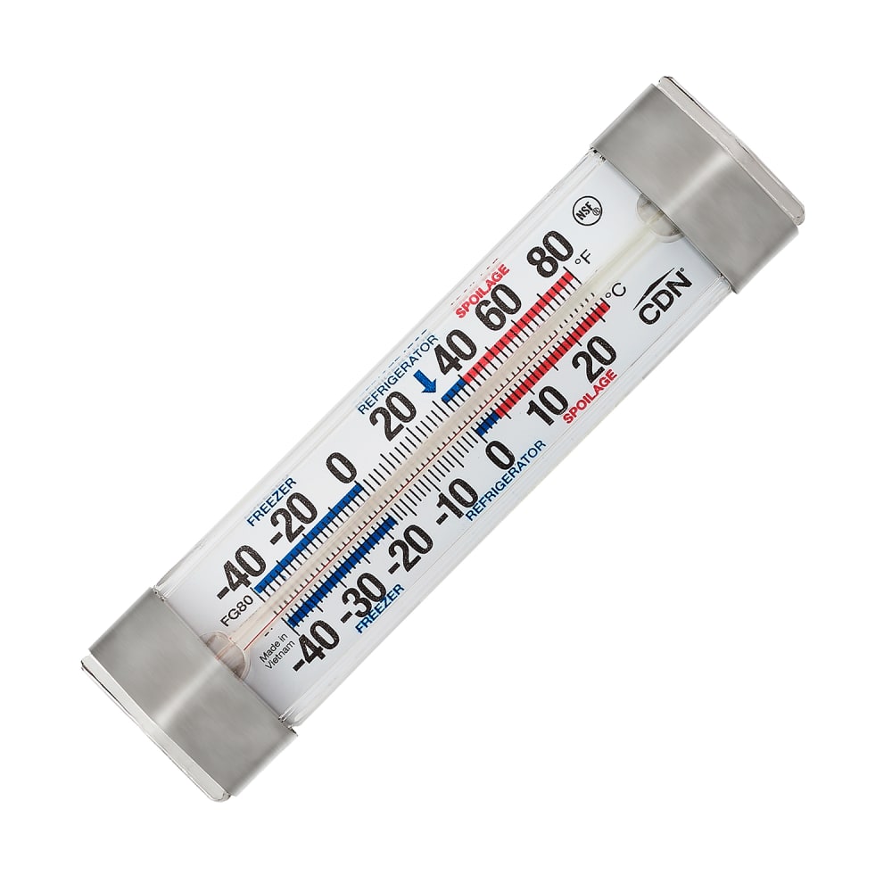 CDN Refrigerator Freezer Thermometer, -40 to 80°F (FG80)