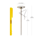 CDN 1 1/2" Dial Type Frothing Thermometer w/ 5" Stem, 0 to 220°F (IRB220-F) thumbnail 4