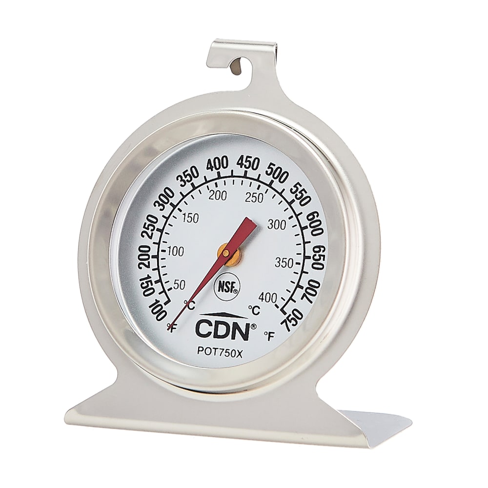 CDN Oven Thermometer w/ 2" Dial Face, 100 to 750°F (POT750X)