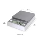 CDN 2 1/5 lb Digital Precision Scale w/ Removable Platform - 5 7/25 x 5 7/25, White (SD0204) thumbnail 5
