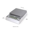 CDN 5 lb Digital Portion Control Scale w/ Removable Platform - 5 3/8 x 5 3/8, White (SD0502) thumbnail 5