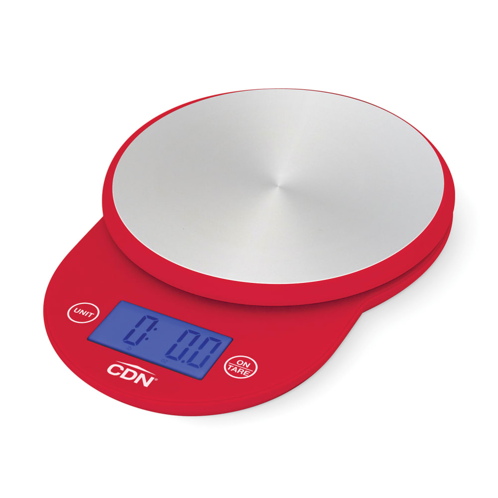 CDN 11 lb Digital Scale  - 6" x 8 1/8", Red (SD1104-R)