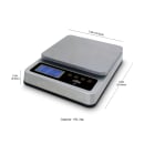 CDN 11 lb Digital Scale w/ Removable Platform - 7 1/4" x 6 3/4", Silver (SD1110X) thumbnail 5