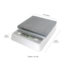 CDN 11 lb Digital Scale w/ Removable Platform - 7 1/8" x 7 1/8", White (SD1112) thumbnail 5