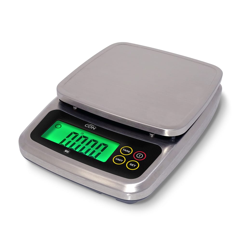 CDN 11 lb Digital Scale w/ Removable Platform - 5 3/8 x 5 3/8, Silver (SD1120)