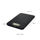 CDN 15 lb Digital Portion Control Scale - 6" x 9 3/16", Black (SD1502-BK) thumbnail 4