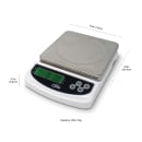 CDN 22 lb Digital Portion Control Scale w/ Removable Platform - 5 9/10" x 5 9/10", White (SD2206) thumbnail 5