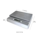 CDN 55 lb Digital Portion Control Scale w/ Removable Platform - 11 2/5" x 7", White (SD5502) thumbnail 5