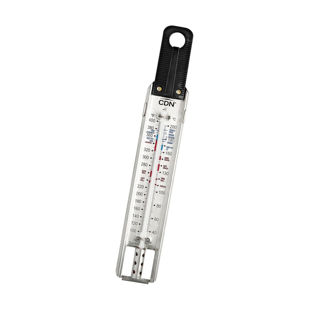 CDN Candy & Deep Fry Thermometer, 100 to 400°F, Glass Tube (TCG400)